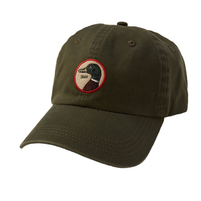 Duck Head Circle Patch Twill Hat in Pine